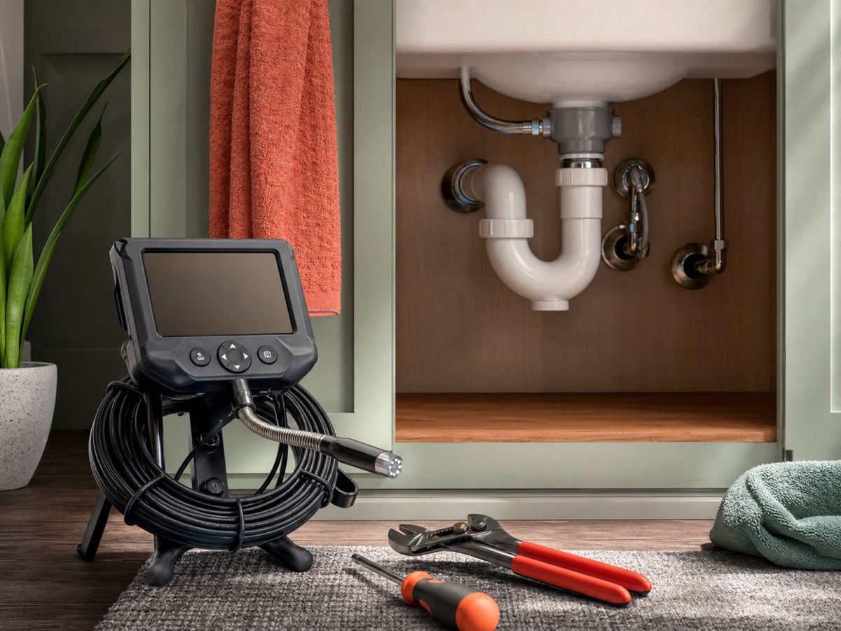 Professional drain inspection equipment and plumbing tools